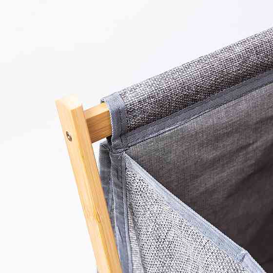 Кошик для білизни на підставці 52×30×60 (см) м'який Сірий HP-41-17 Київ