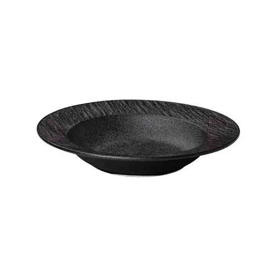 Тарілка супова порцелянова 23 см чорна HP-7-728 Коломия