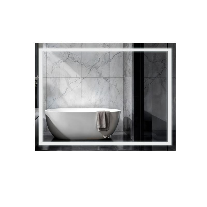 Зеркало прямоугольное сенсорное для ванны Qtap Mideya (MI8) 900х700 с LED-подсветкой Touch, с антизапотеванием Харьков - изображение 1