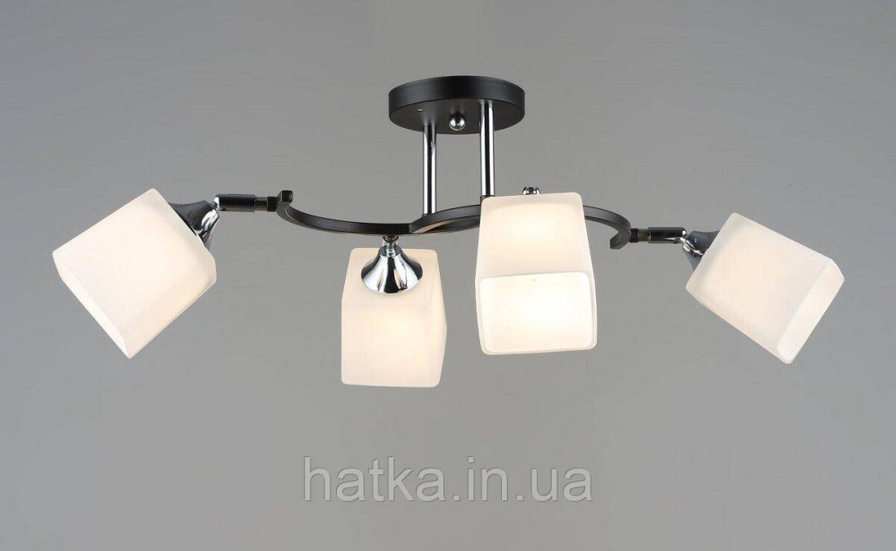 Потолочная люстра Sirius B N6106/4 BK+CR с поворотным механизмом Киев - изображение 1