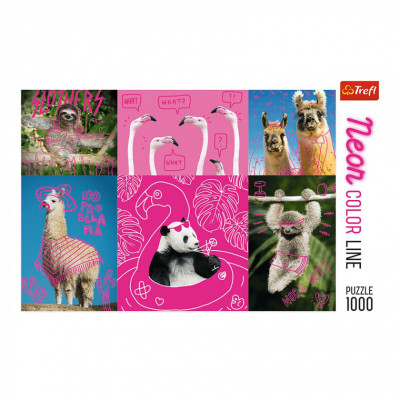 Пазл Trefl Neon Озорные зверьки , 1000 элементов (6336964) Винница - изображение 2