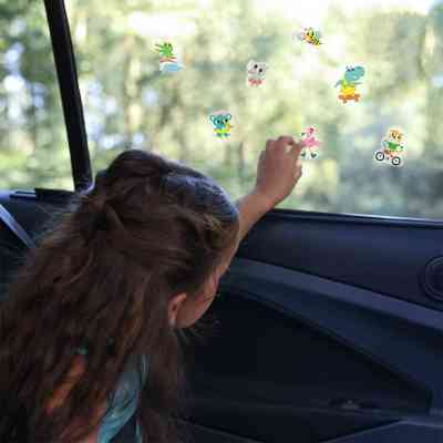 Набор для творчества Ses Creative Веселі тварини (набор наклеек на окна) (02306S) Винница