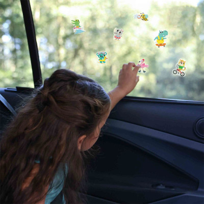 Набор для творчества Ses Creative Веселі тварини (набор наклеек на окна) (02306S) Винница - изображение 5