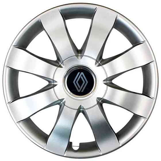 Автомобільні модельні ковпаки R15 Renault NEW 323 4шт, SJS, сріблясті Київ