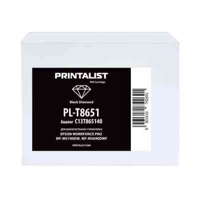 Картридж Printalist Epson WorkForce Pro WF-M5690/WF-M5190/ C13T865140 Black (PL-T8651) Вінниця