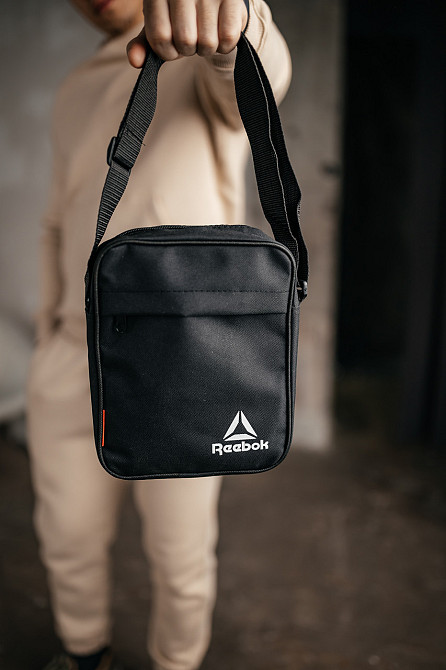 Барстека Reebok, чоловічий сумка через плече, Текстова барсетка на три відділення, Брендова сумкаMasterSem Київ - фото 4