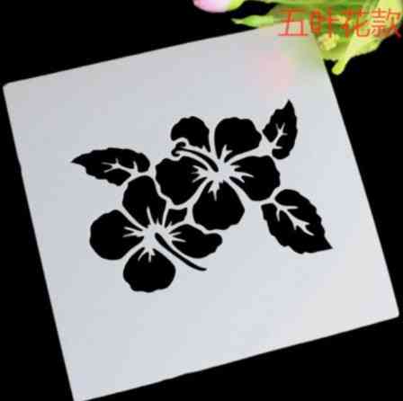 Трафарет для торта "Квіти" - розмір 13*13см, харчовий пластик Київ