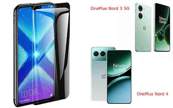 Захисне скло NeoGlass для OnePlus Nord 3 5G, OnePlus Nord 4 – надпрозоре та стійке Київ