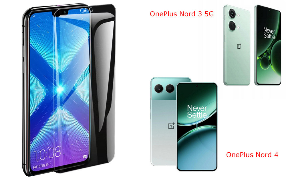 Захисне скло NeoGlass для OnePlus Nord 3 5G, OnePlus Nord 4 – надпрозоре та стійке Київ - фото 2