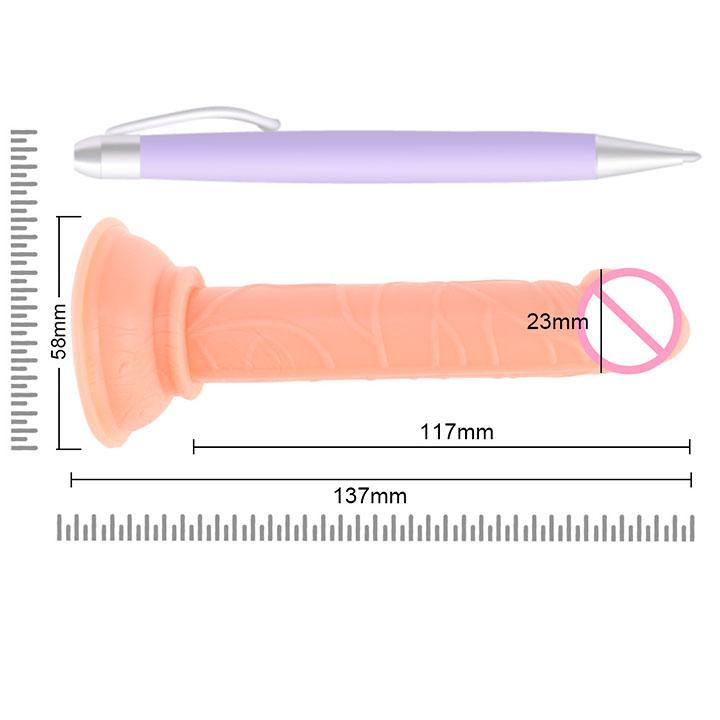 Гнущийся мини фаллос, на присоске - 13,7*2,3 см - Сиреневый Винница - изображение 3