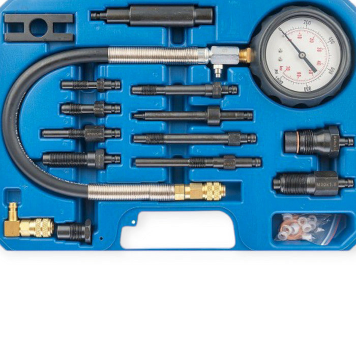 Компресометр 70 Атм дизель із шлангом, 14 перехідників (кейс) Мукачево - фото 2
