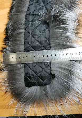 Комір жіночій з чорнобурки на підкладці довжина 55см Харків