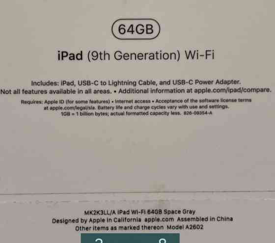 Планшет: iPad 9 /64Gb. Space Grey. Київ