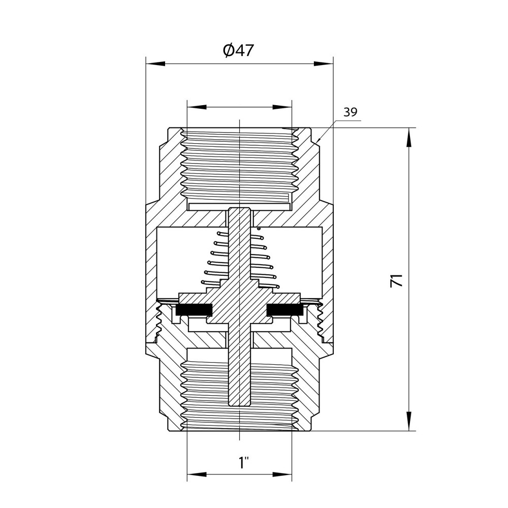 Обратний клапан Thermo Alliance Forte 1