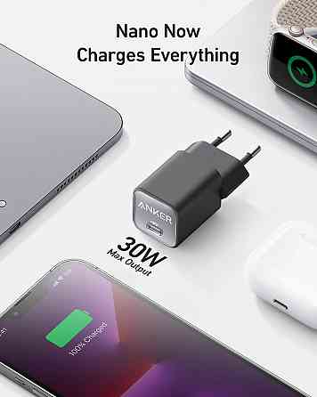 Мережевий зарядний пристрій Anker PowerPort 511 Nano III - 30W USB-C White (6895040) Київ