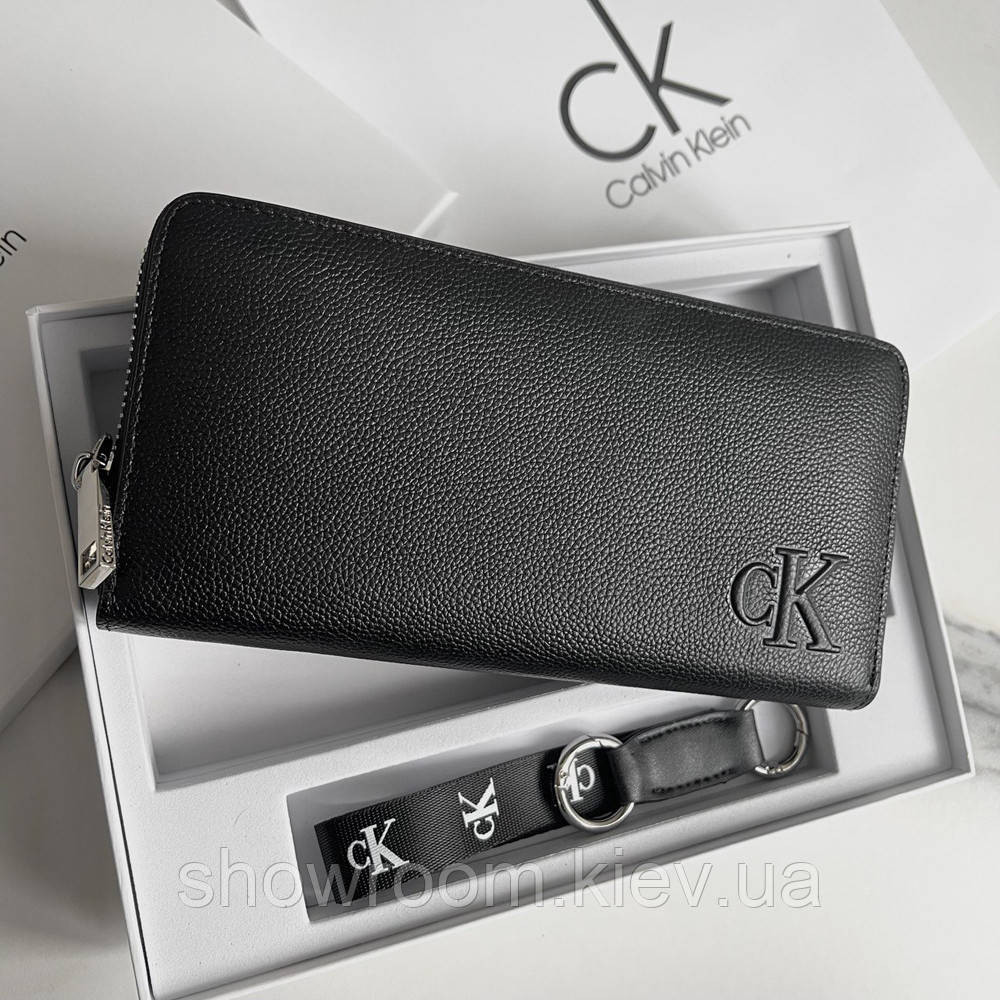 Мужской кожаный кошелек на молнии в подарочной упаковке (1440) Киев - изображение 5