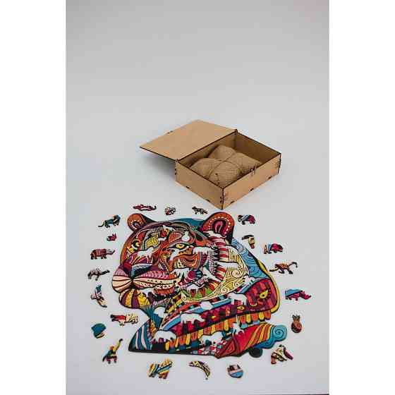 Фигурный деревянный пазл A3 