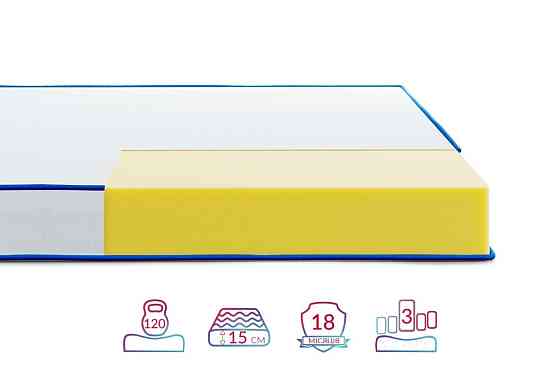 Ортопедичний матрац Lento Adagio/Ленто Адажіо (безпружинний) ТМ Highfoam 120х200 Харків