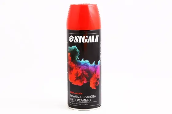 Фарба аерозольної Sigma 400мл 3001 червоний насичений (сигнальний) Вінниця