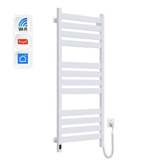 Сушарка для рушників Largo 500х1200 Sensor з Wi-Fi, права з таймером, білий оксамит Київ