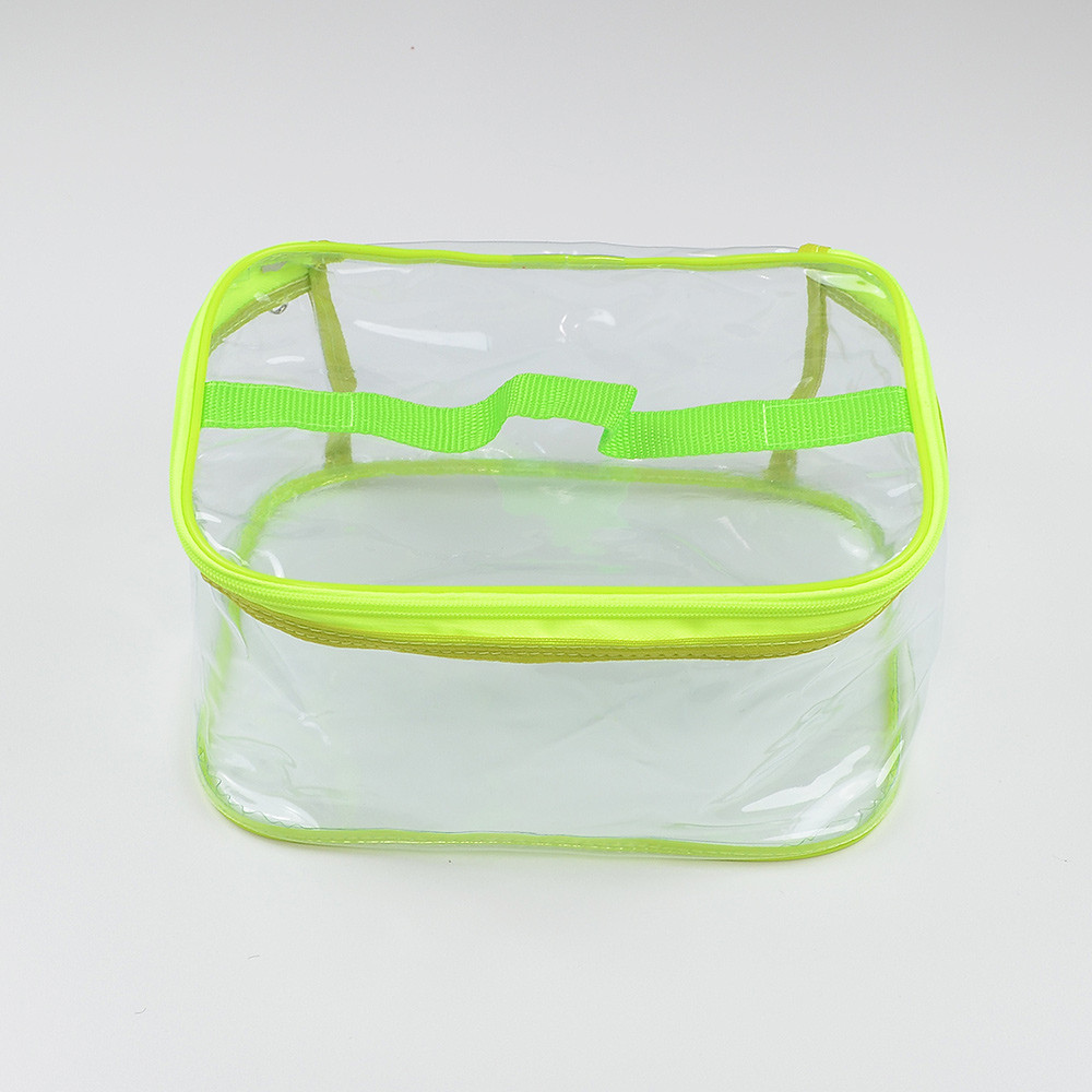 Прямокутна силіконова косметичка Л - 26x19x13 см (Яскраво-жовтий) Суми - фото 2