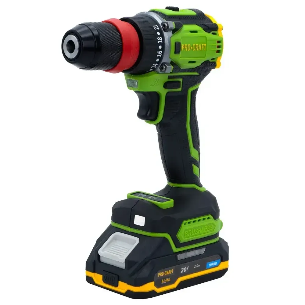 Безщітковий акумуляторний шуруповерт Procraft PA18Pro в кейсі універсальний акумуляторний шуруповерт 1 батарея 2А·год 20В Львів - фото 2