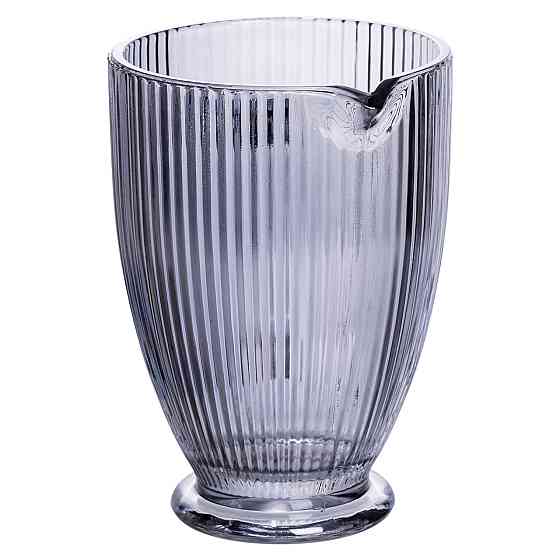 Yiwu Глек для компоту 1.2 (л) лимонаду, мохіто, сангрії прозорий ребристий фігурний скляний 18. Коломыя