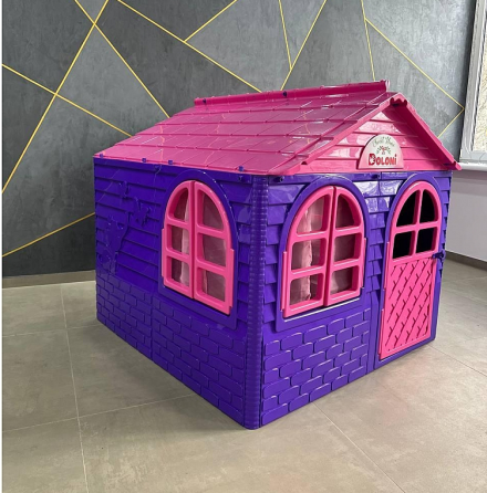 Ігровий будиночок для дітей Doloni середній 130х120х130см (Фіолетово-рожевий) Вінниця