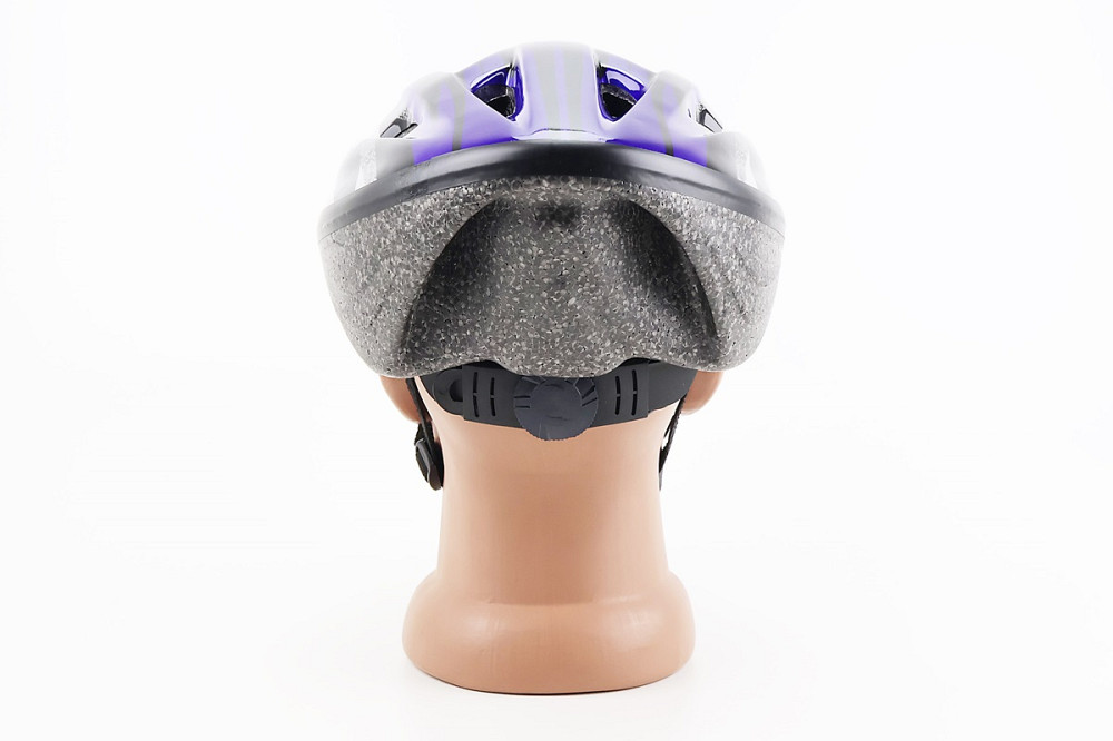 Шолом велосипедний M (54-57 см) знімний козирок, 12 вент. отворів, синій MJ-004 Київ - фото 2