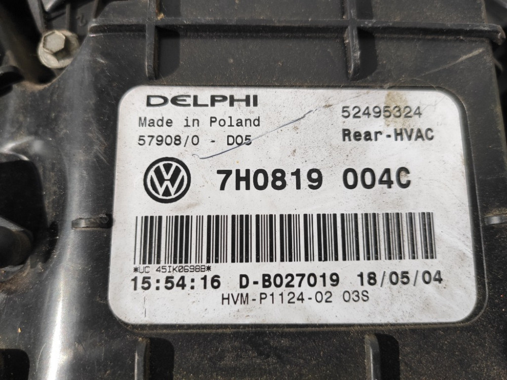 Корпус пічки задня VW T5 2003-2010 (7H0819004C) Ковель - фото 5