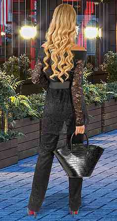 Гіпюровий чорний костюм (44) Київ