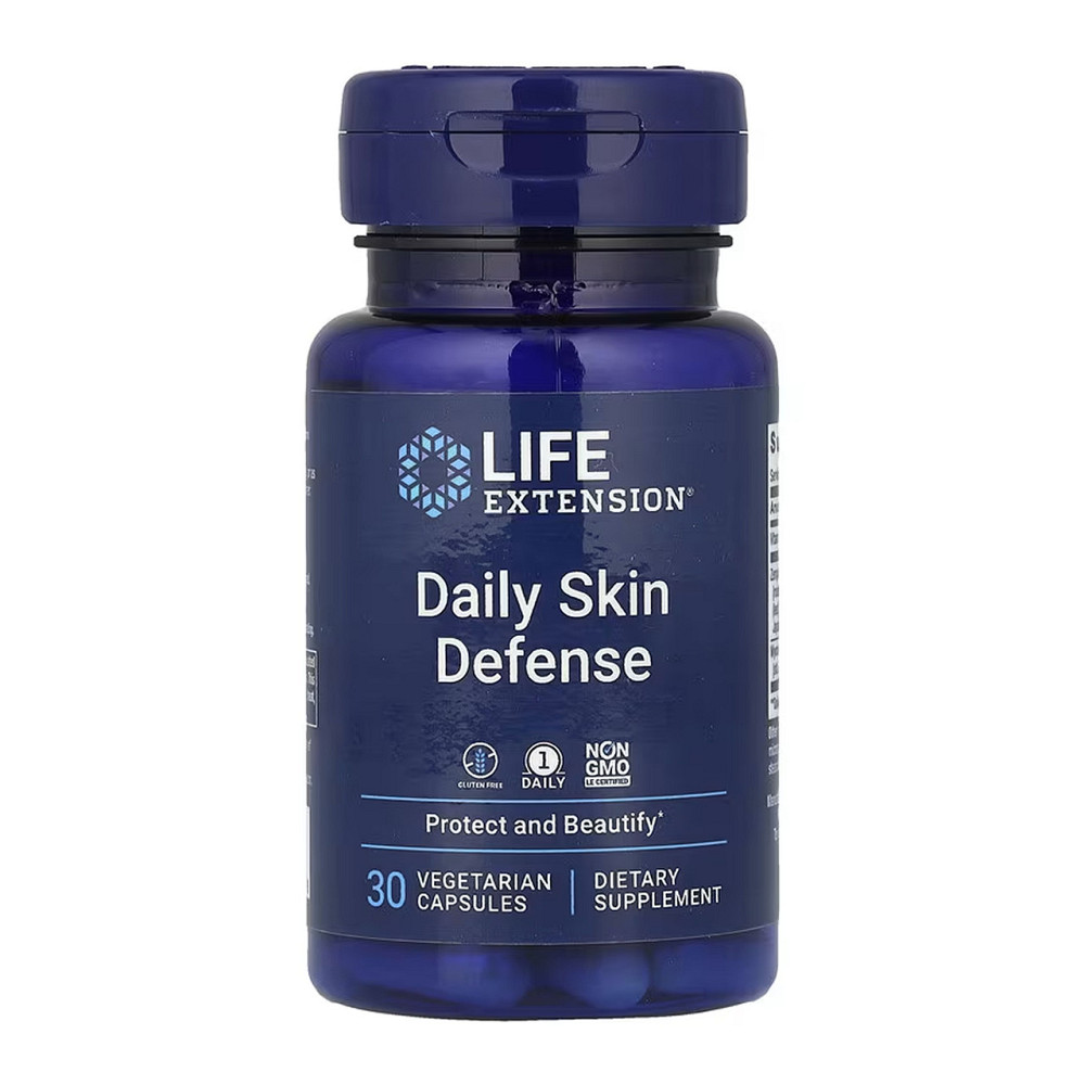 Вітаміни для шкіри Life extension Daily Skin Defense 30 раст капс Київ - фото 1