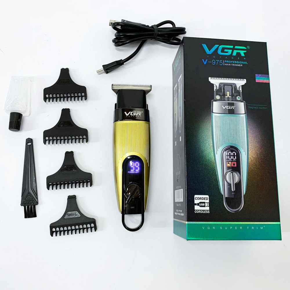 Домашня машинка акумуляторна для стрижки волосся, Тример з регульованою довжиною, Тример бездротовий YH-21 Львів - фото 4