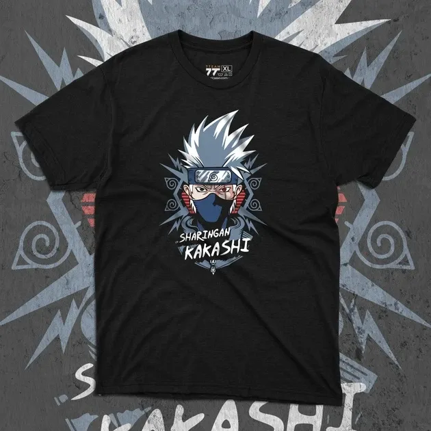 Футболка мужская с принтом Наруто Какаші Хотаге Размер 48 Anime0306 Днепр - изображение 1