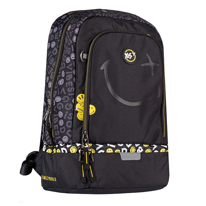 Рюкзак шкільний "YES" 552274 TS-79 "Smiley World.Black&Yellow", чорний, шт Київ - фото 1