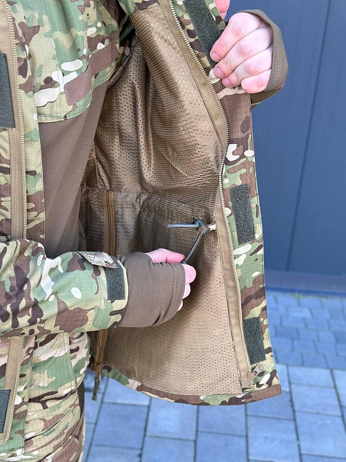 Тактическая мультикам куртка реп стоп мужская парка весна осень штурмовая куртка с капюшоном для ВСУ   WAR Львов - изображение 10