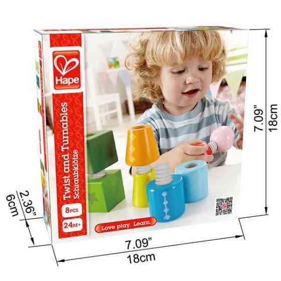 Набор деревянных блоков Hape Закруты (E0416) Харьков