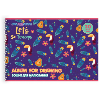 Альбом для рисования Cool For School на пружине, 20 листов (CF60903-10) Винница - изображение 1