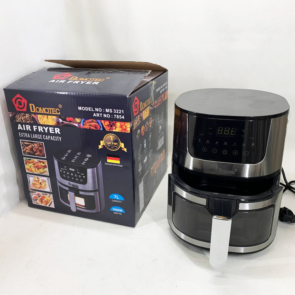 Аэрофритюрница-мультипечь для дома Domotec MS-3221 3500 Вт 7 л, Фритюрница для общепита QI-71 Львов - изображение 4