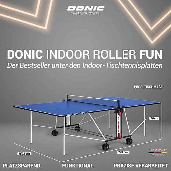 Тенісний стіл Donic Indoor Roller Fun синій Київ