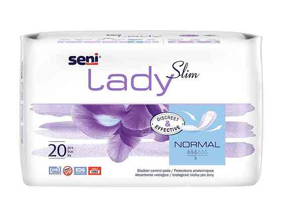 Прокладки урологічні 20шт Lady Slim Normal 3крап ТМ SENI   Solmir Київ