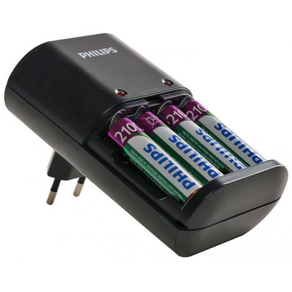 Зарядний пристрій Philips Battery charger SCB1490NB/12 + 4 акумулятори AA 2100 Ni-MH mAh (SCB1490NB/12) Киев - изображение 2