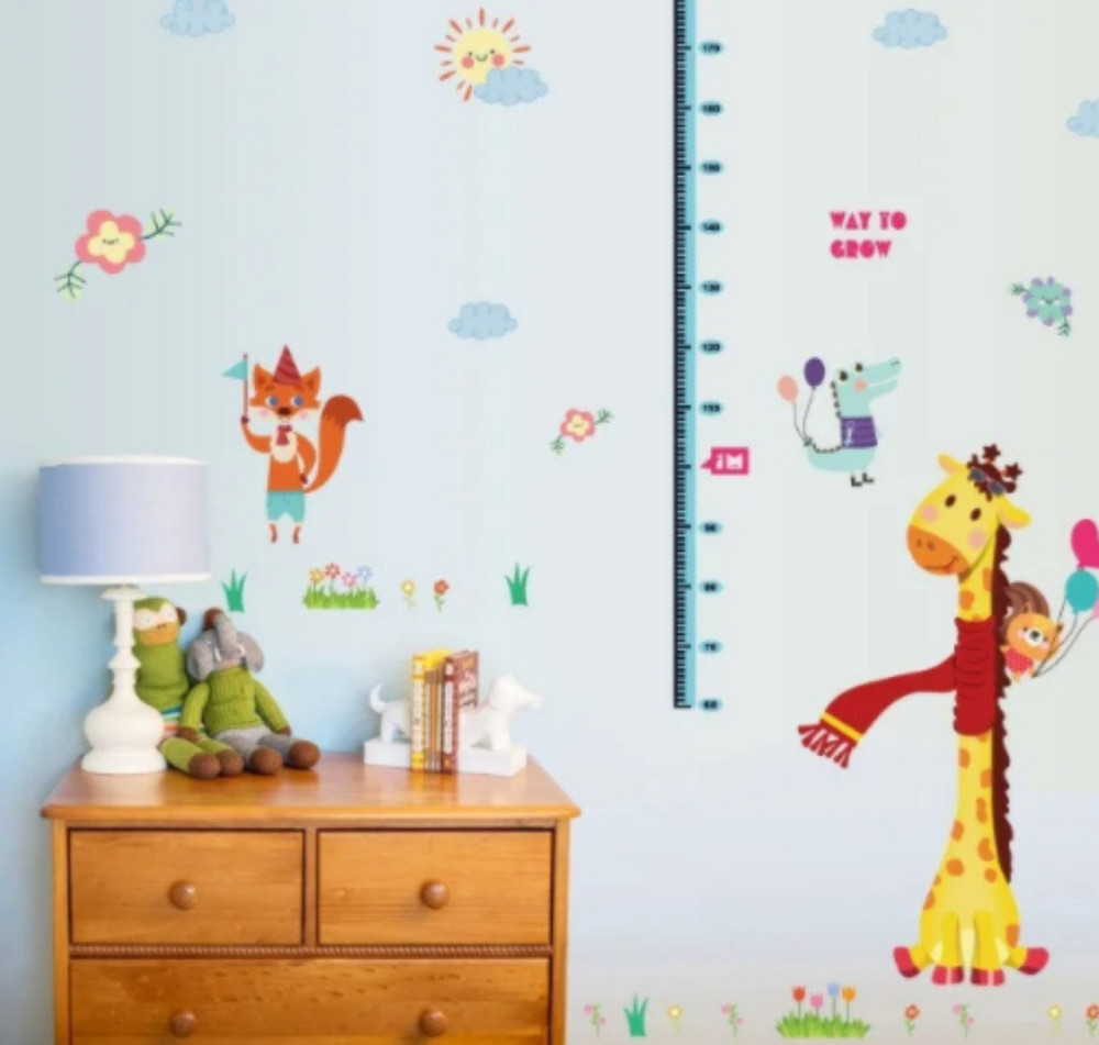 Наклейка интерьерная Ростомер с жирафом Киев - изображение 3