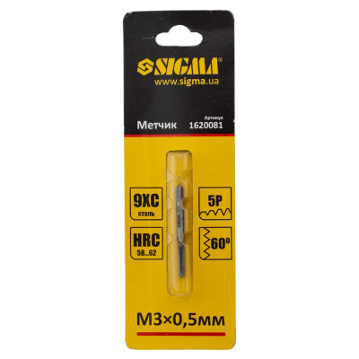 Мітчик Sigma М3x0.5мм (1620081) Вінниця - фото 2