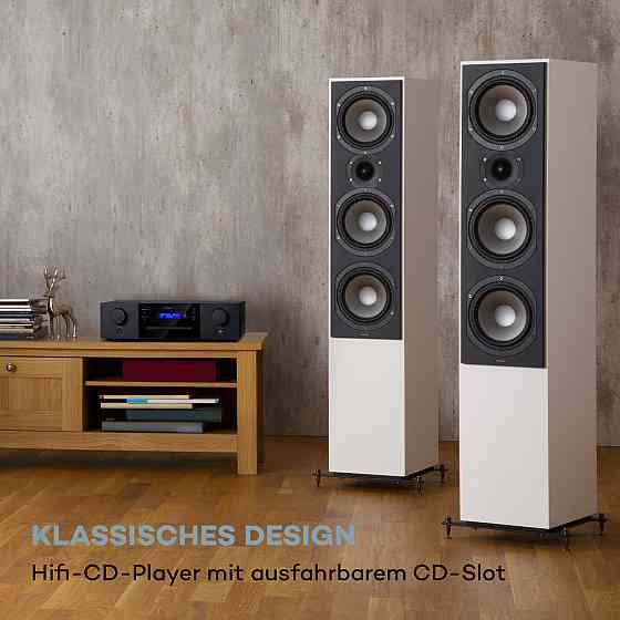 CD-1000 DG CD-плеєр USB MP3 Пульт дистанційного керування Світлодіодний дисплей Алюміній Чорний (Німеччина, Рівне