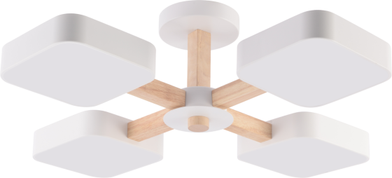 Люстра VALESO XI3354-4 білий+дерево Коломия