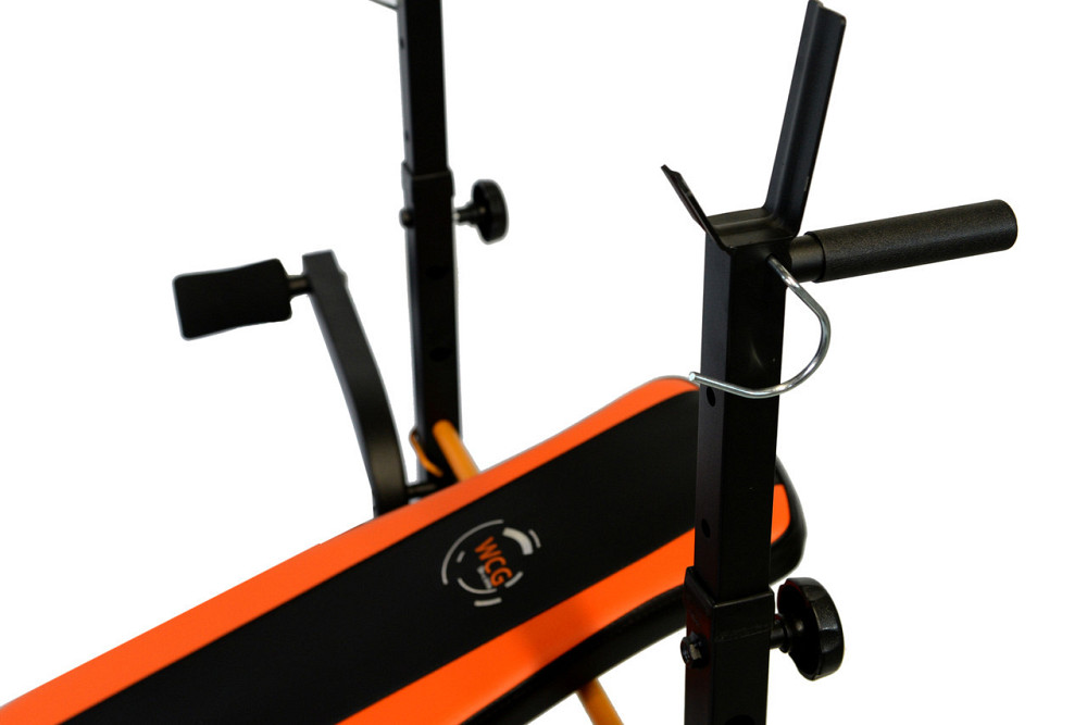 Лавка універсальна з верхньою тягою + Штанга 115 кг Гантелі, гирі, штанги та диски граниліт набір Київ - фото 6