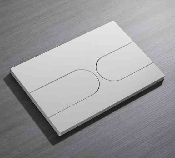 Панель змиву Koer KT-0604-03 240x160x10mm пластикова, кнопка закруглена   ( KR5322 ) 32383 Харьков