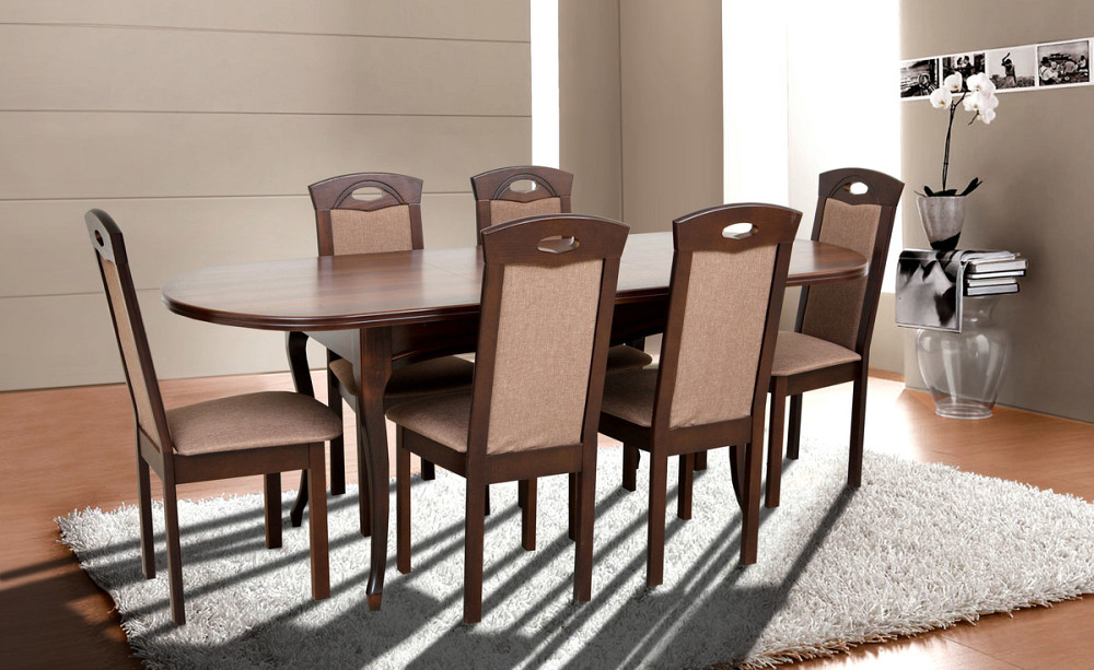 Стіл обідній Твіст (1260+340)*810, горіх темн. Киев - изображение 1