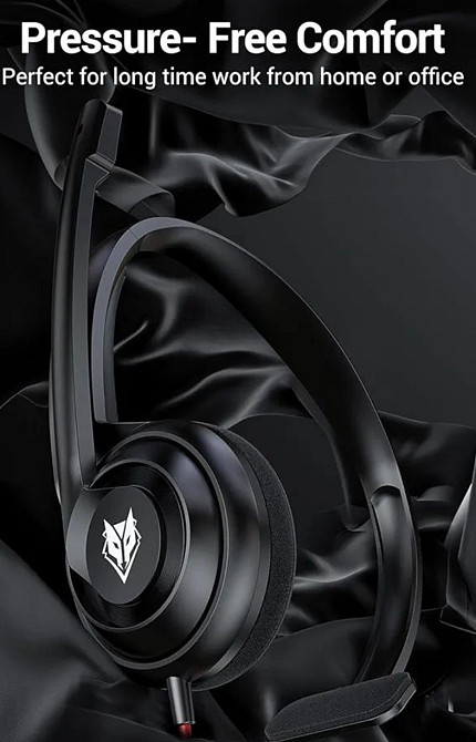 Легкие проводные наушники-гарнитура с микрофоном NUBWO HW02 Харьков - изображение 2